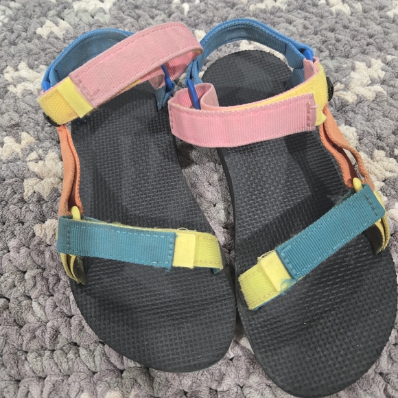 Teva Other - Teva Kids Sandals in Pink, Blue, and Yellow